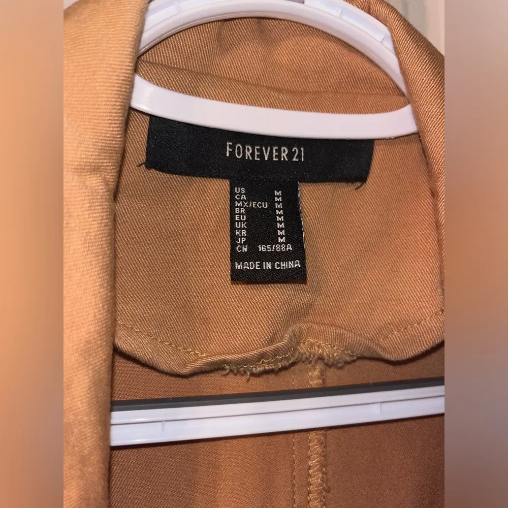 NWOT Forever 21 Open Trench Coat Jacket - Image 5