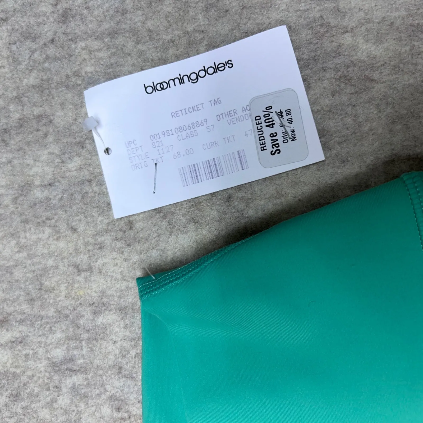 AQUA Womens Green Scalloped Hem High Waist Leggings Size S Reticket - Image 6