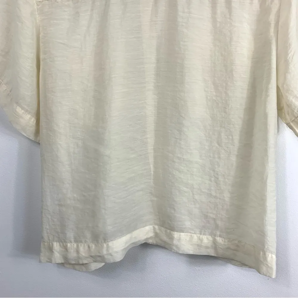 All Row Off White Sheer Button Up - Image 11