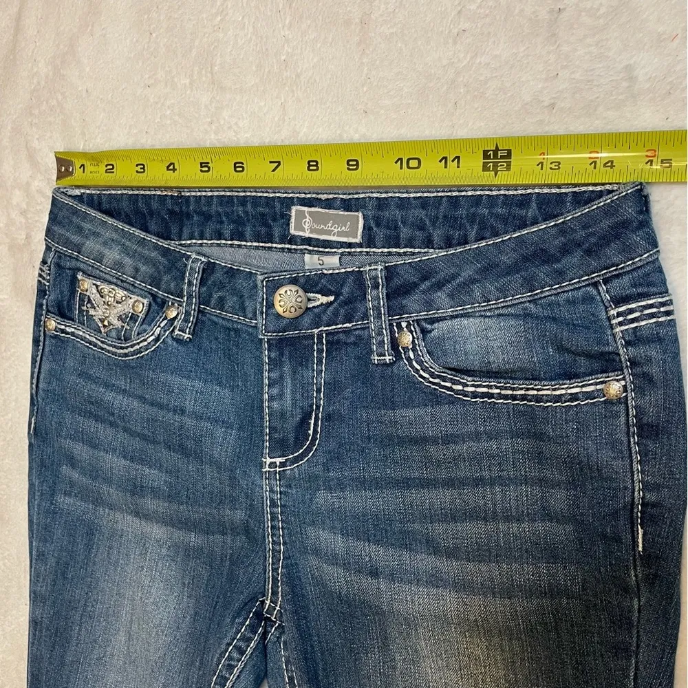 Soundgirl jeans Capri embellished pocket sz 5 - Image 13