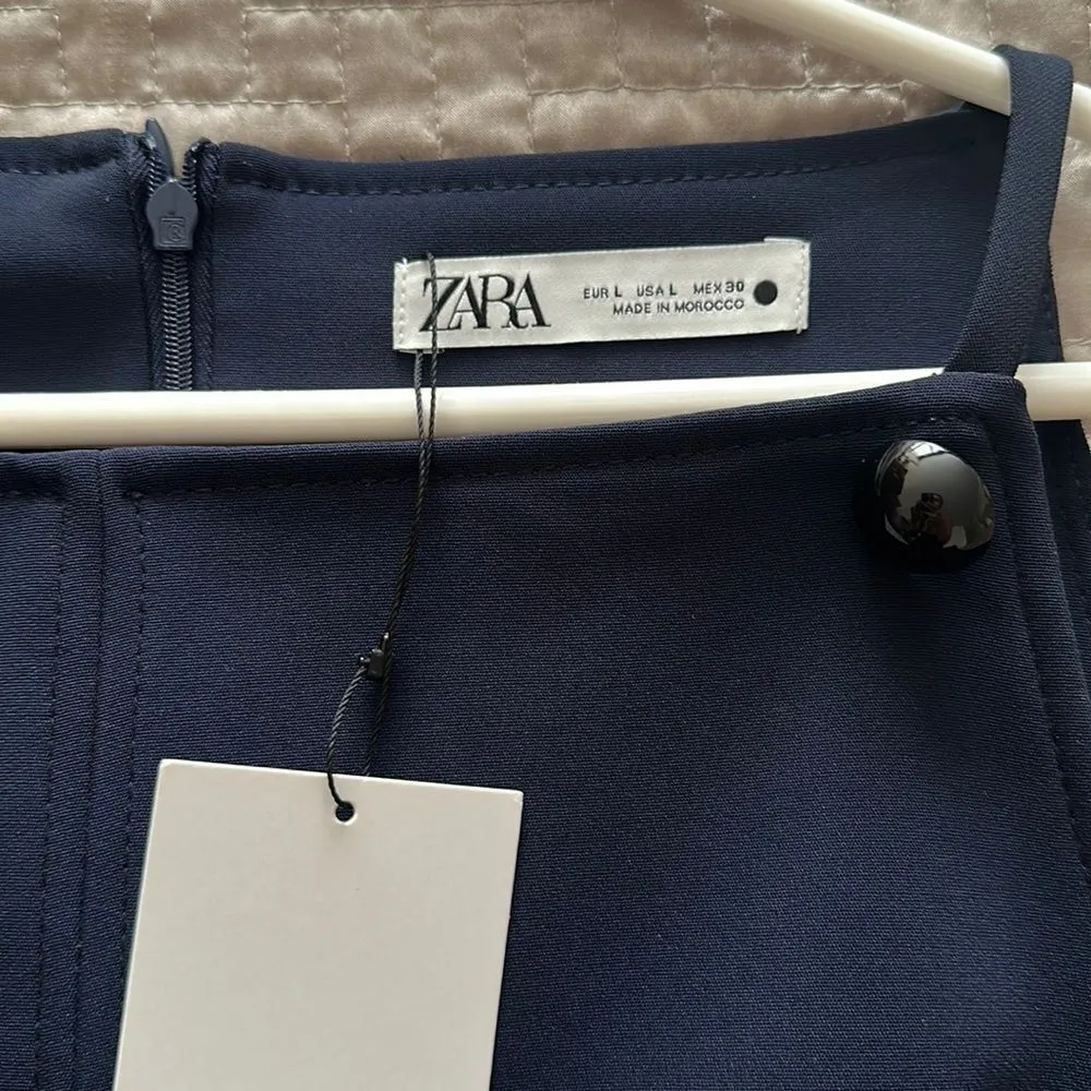 Zara navy dress - Image 2