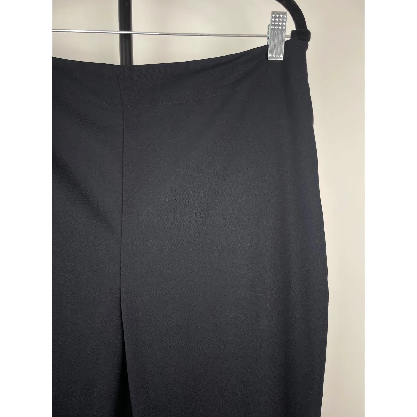 Talbots Hollywood Black Wide Leg Stretch Dress Pants Women's Size 12 - Image 2