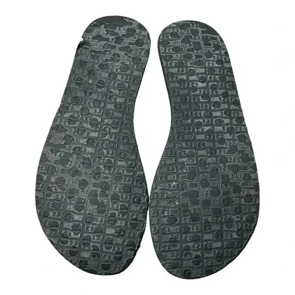 Sanuk Yoga Sling 2‎ Sandal Gray Lightweight Stretch Knit Women Size 6 - Image 9