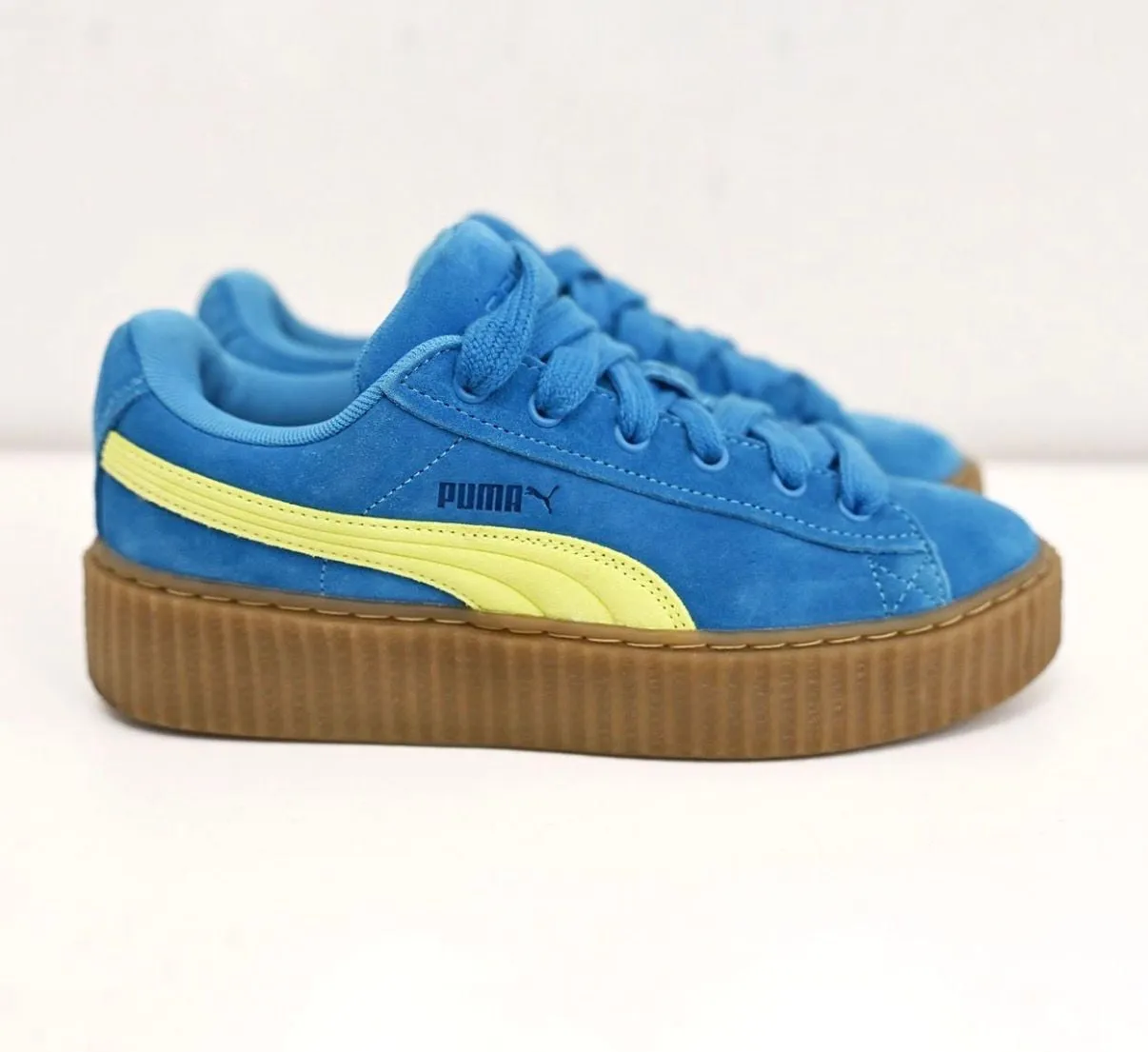 Fenty Fenty Puma Creeper Phatty suede sneakers in blue Size 8 - Image 4