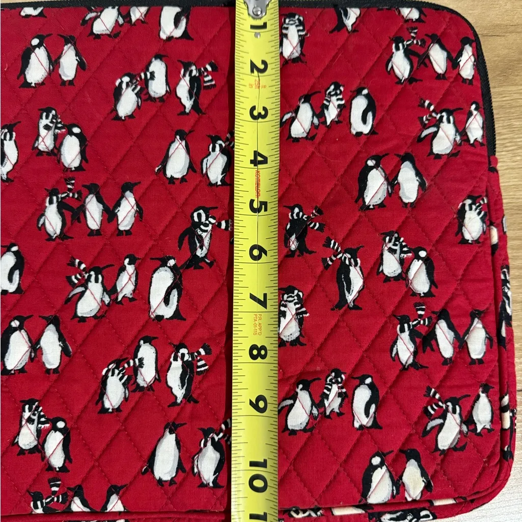 Set Of 2 Vera Bradley Playful Penguins Red Eyeglasses‎ Pencil Laptop Case F - Image 10