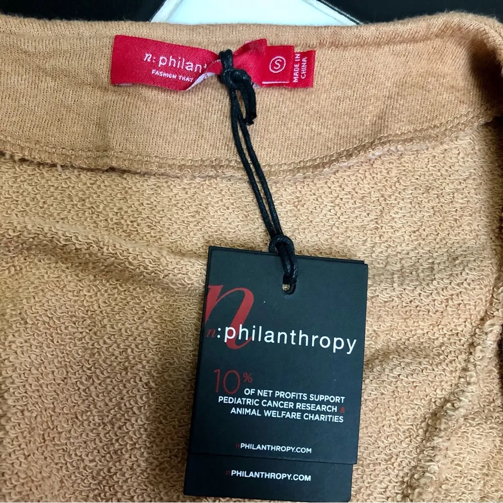 NWT Bresson Wrap Dress Duster Sweater Camel Tan Oversized Small - Image 16