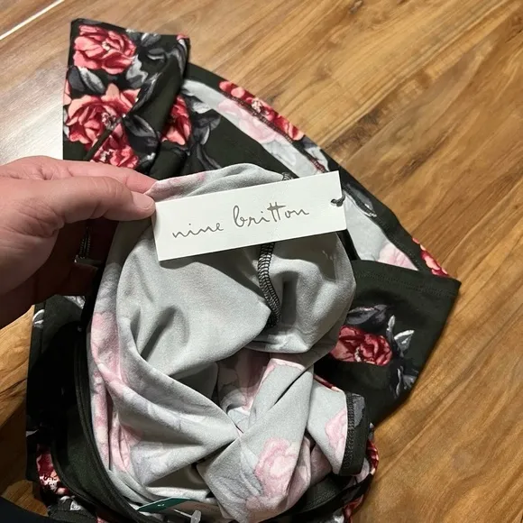 Nine Britton Olive Floral Brushed Knit Tank Top Sz 2X NEW Summer Warm Soft NWT - Image 4