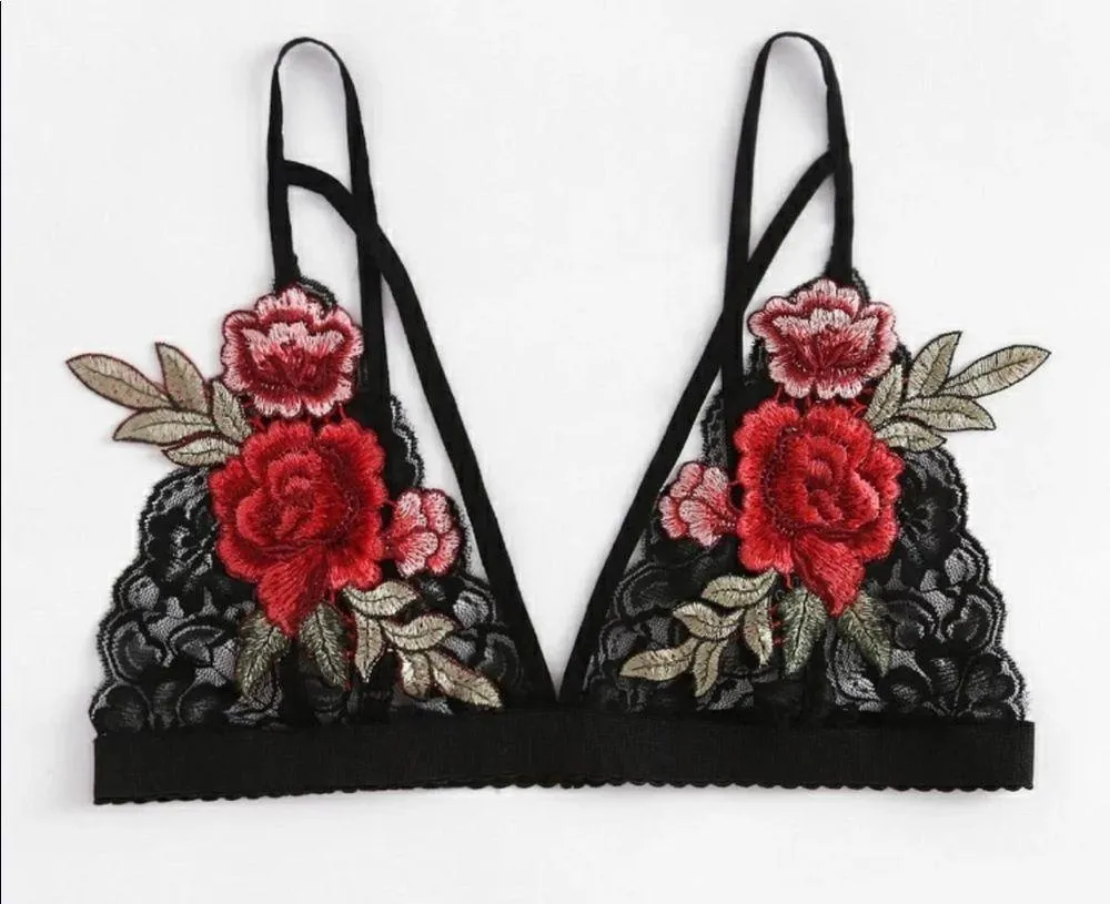 Rose Harness Lace Bralette New Size undefined - Image 5