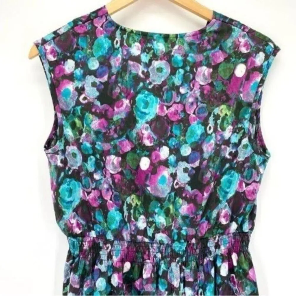 Floral Watercolor Peplum V - Image 11