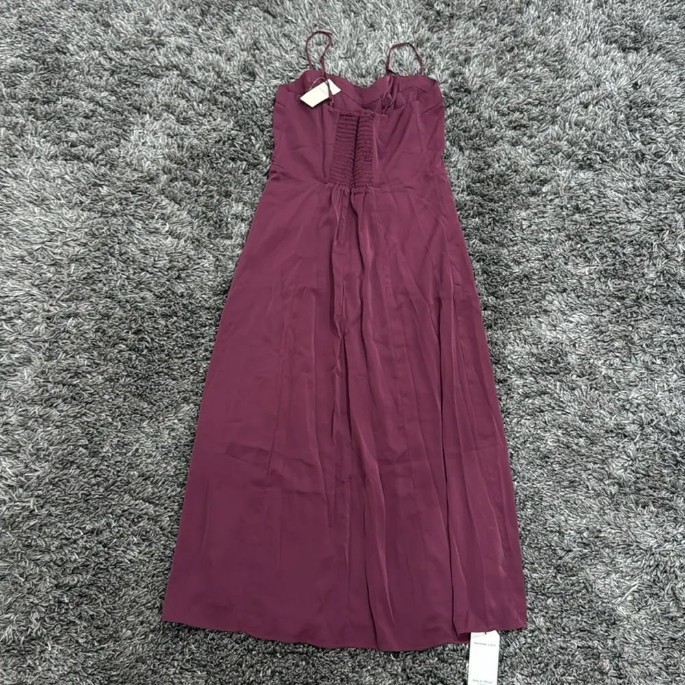 Abercrombie & Fitch Camille Midi Dress in Dark Purple, Size M​ - Image 4
