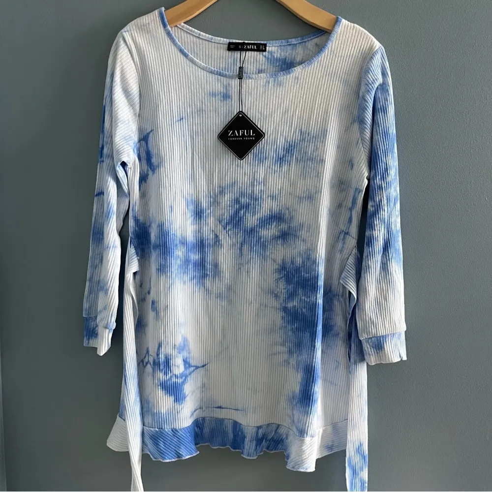 Zaful Ruffle Hem Tie Dye Dress - Image 3