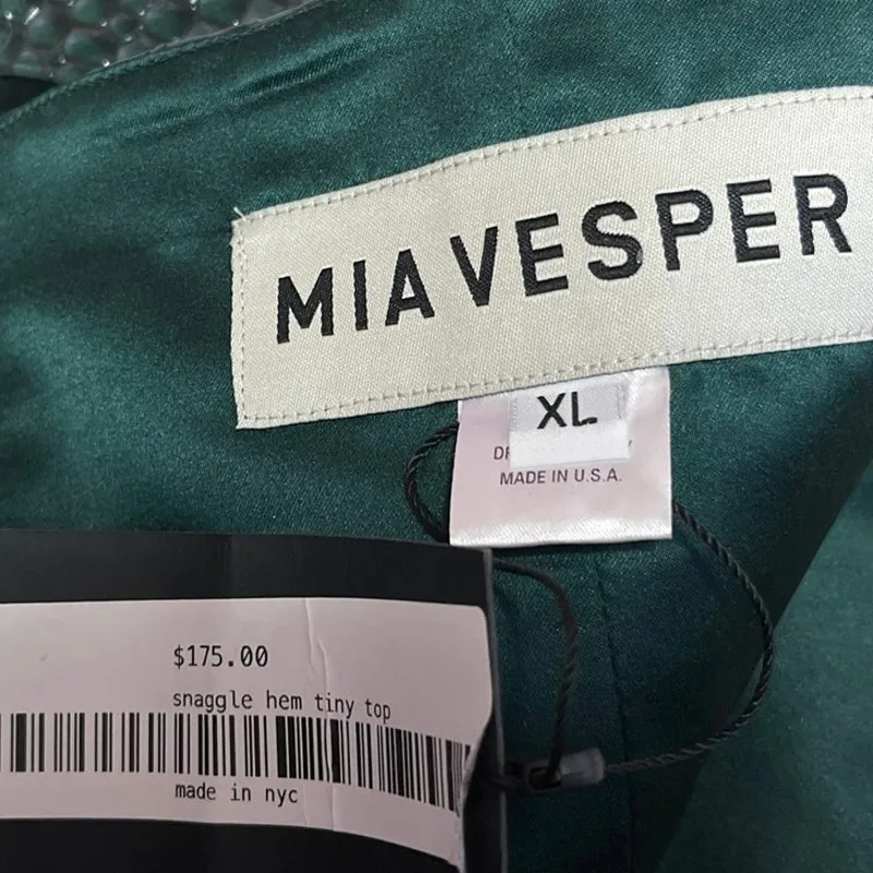 NEW Mia Vesper Blue Green Crocodile Snaggle Snakeskin Animal Crop Leather Top XL - Image 4