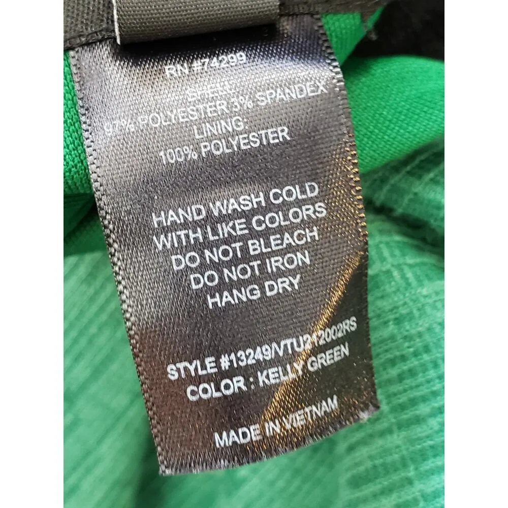 Enfocus Studio Fit & Flare Dress Womens Size 12 Green Sleeveless Button Detail - Image 6