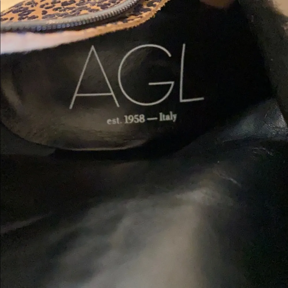 AGL leopard cheetah print velour heeled boot SIZE: 6.5 Brown - Image 4