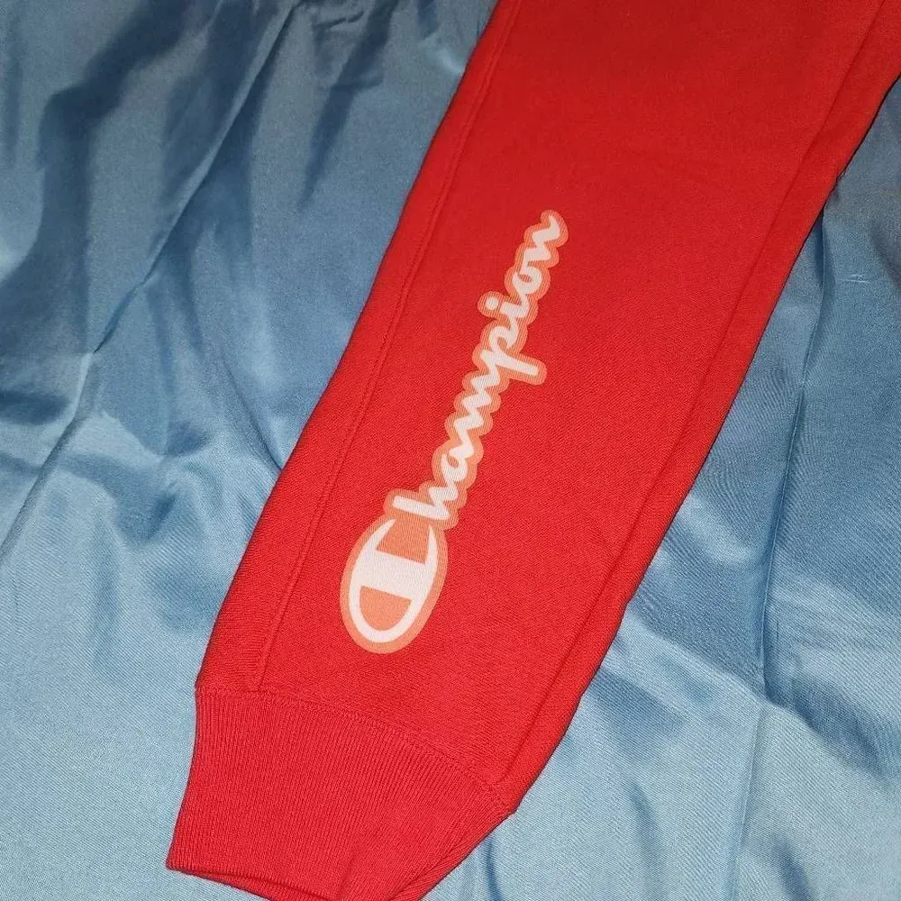 Vintage Champion Womens Reverse Weave Powderpuff Girls Joggers Pants‎ Small - Image 4