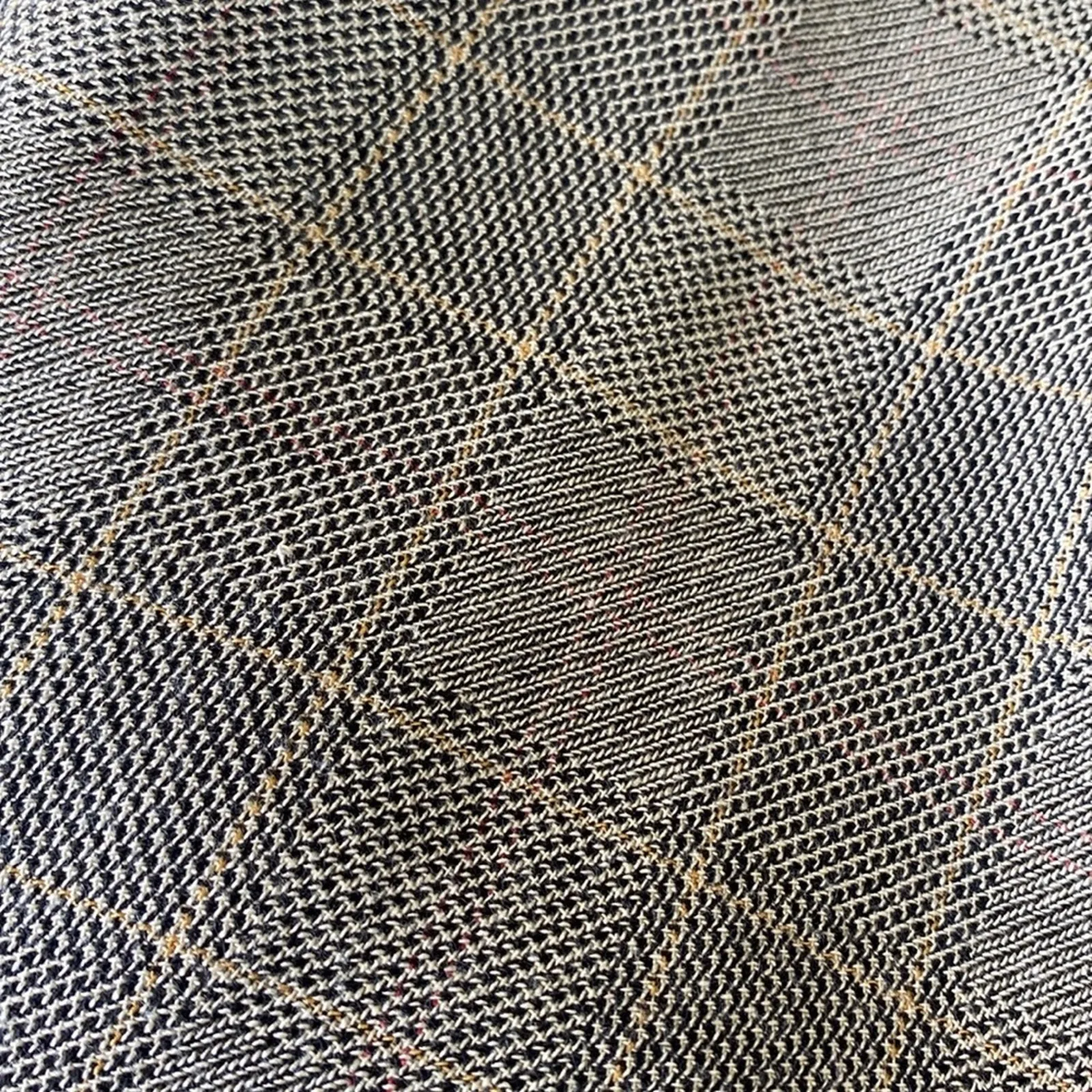 VINTAGE DAVID BROOKS Plaid Suit Women’s Size 10 Tan Glen Plaid Vest Trouser - Image 13