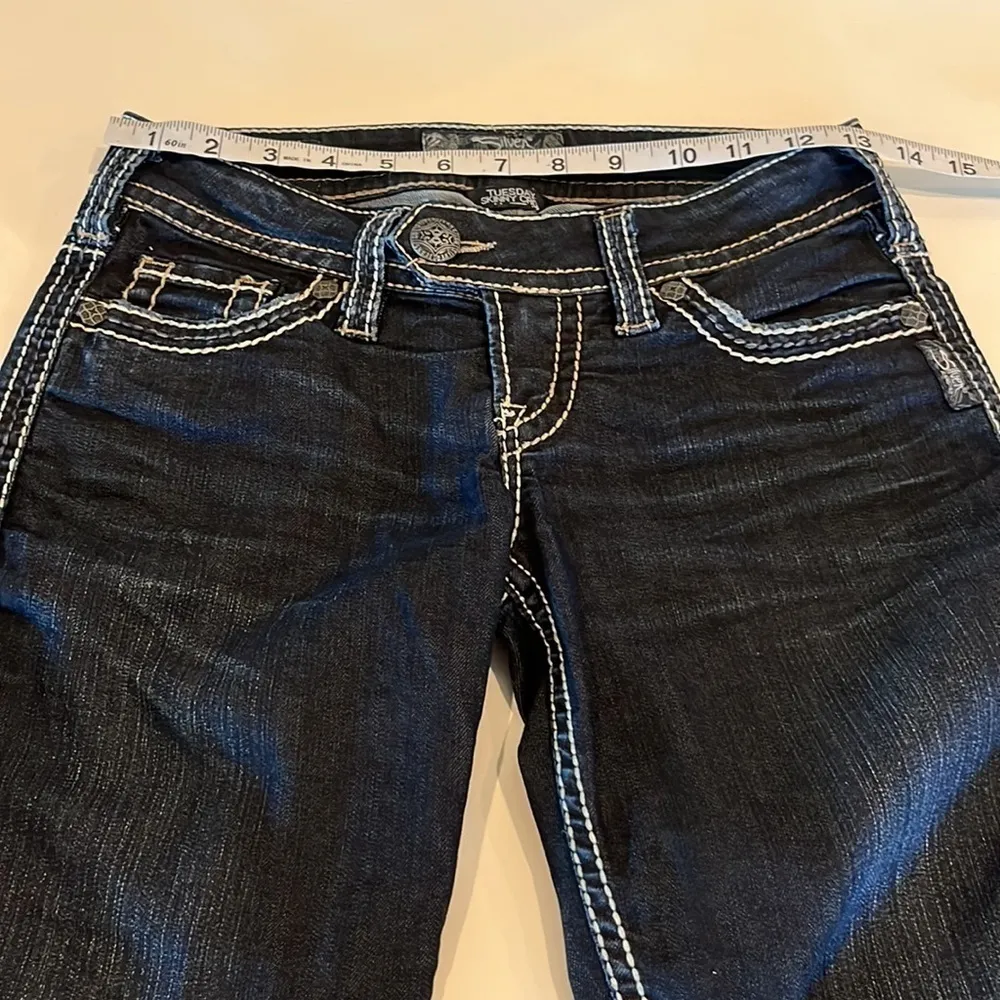 Silver Jeans Tuesday Skinny Crop Low Rise Size 25 - Image 4
