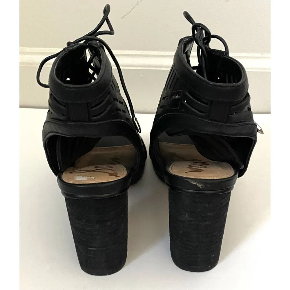 Sam Edelman Rocco Heeled Sandals Booties Black Size 7.5 - Image 4