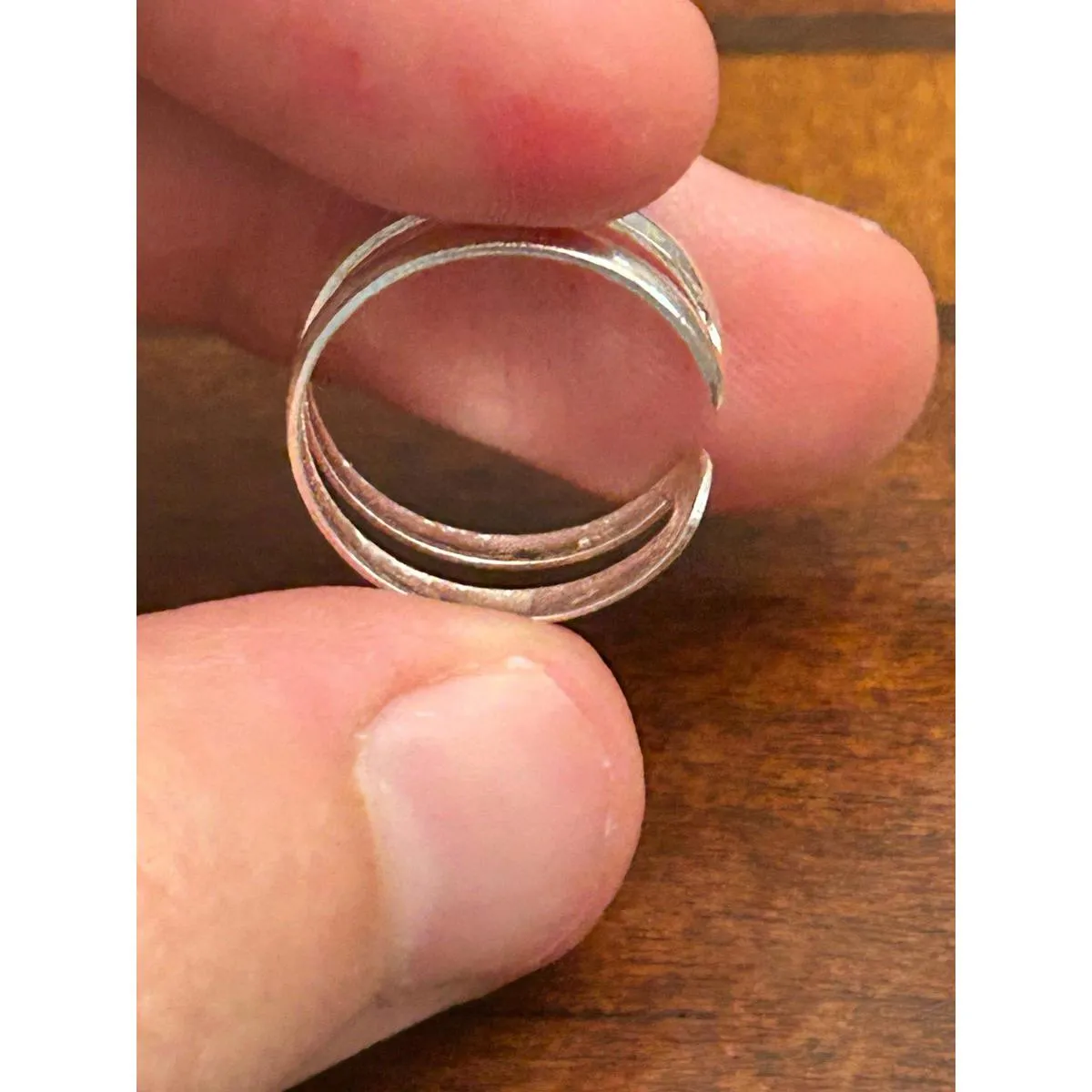 925 sterling silver ring band g63 0.83g size 4 - Image 5