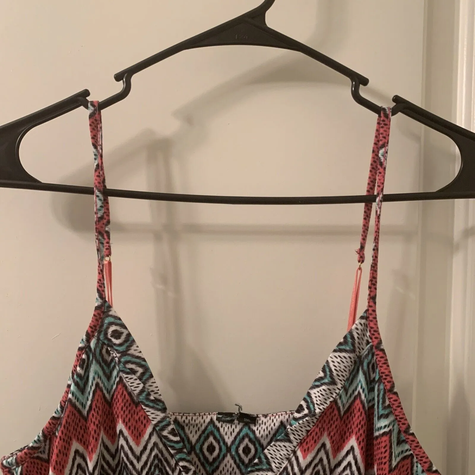 Women's Geometric Print Sleeveless Camisole Dress Tank Size Unknown - Image 2