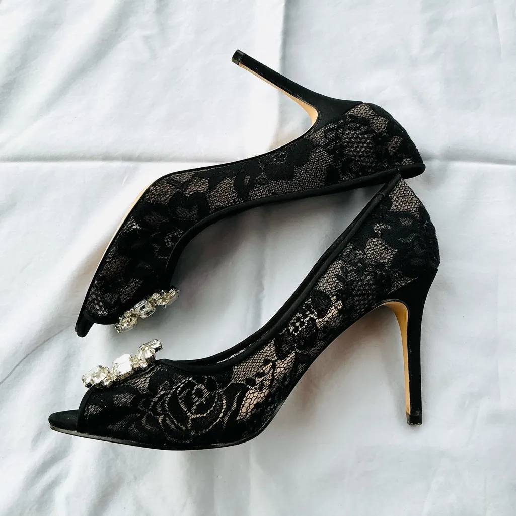 DRESSY🔥Lace Heels with Embellished Buckle🌹 - Image 4