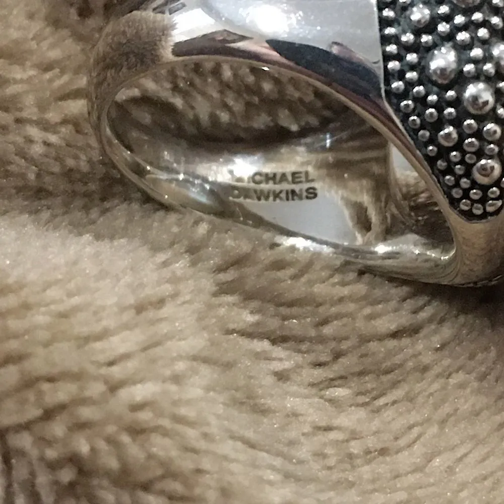 MICHAEL DAWKINS Starry Night Amethyst Sterling Silver 925 Ring Sz 9 - Image 10