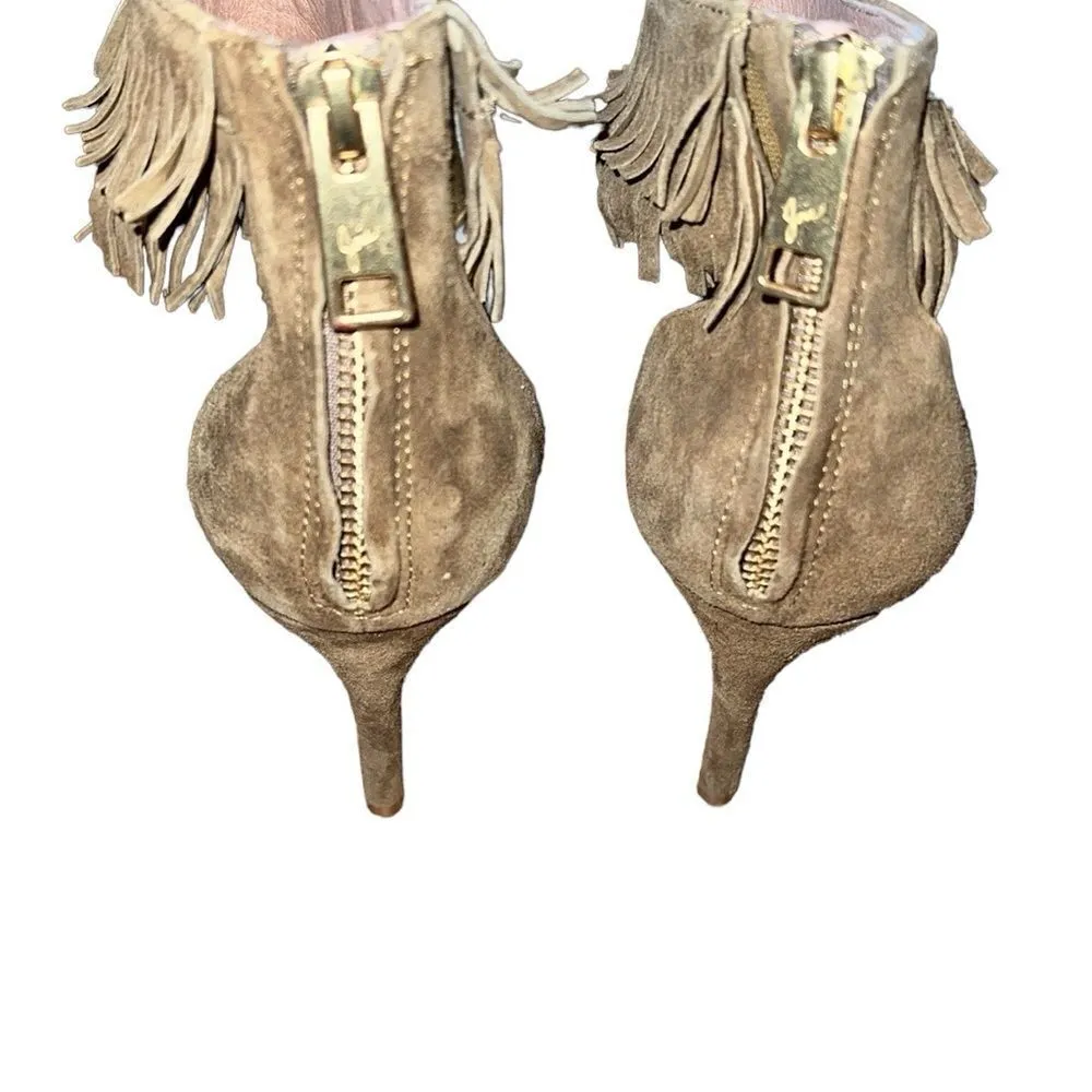 Joie Brown Suede Heel Sandals Size 8.5 - Image 2