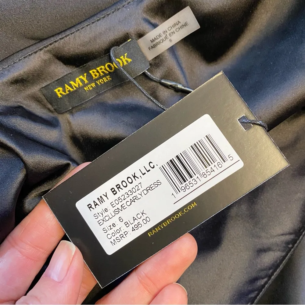 NWT Ramy Brook New York Carly One Shoulder Mini Dress Size 6 - Image 4