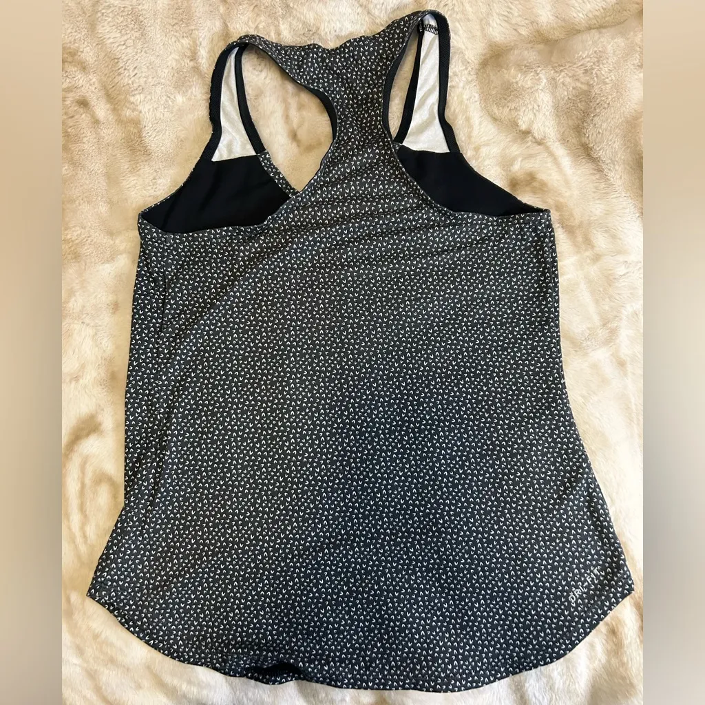 Nike Women's Black and White Court Pure Tennis Tank Top - Image 2