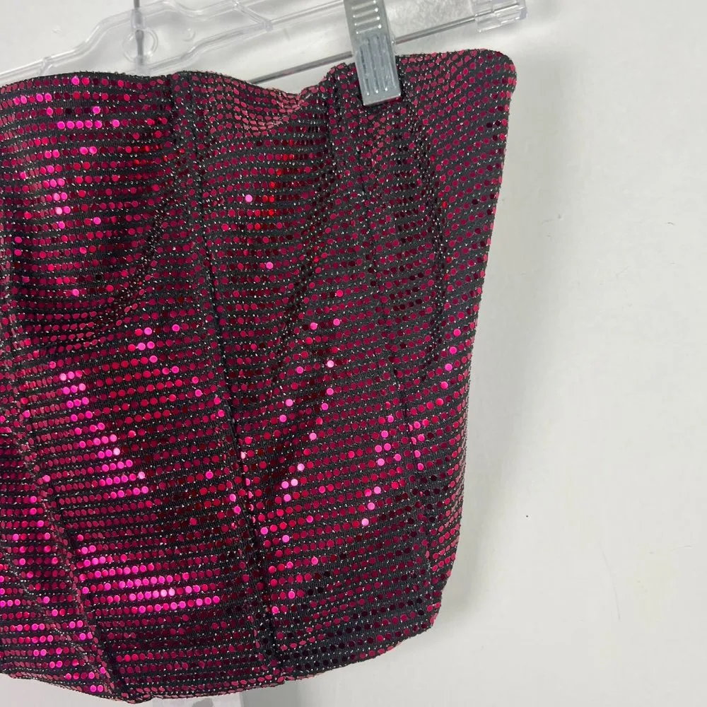 NWT Sincerely Jules Sequin Corset Crop Top Removable Straps Size Large L NEW - Image 3