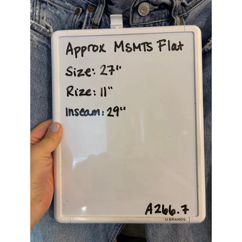 AGOLDE 90s Distressed Jean Sz 27 in Light Denim - Image 9