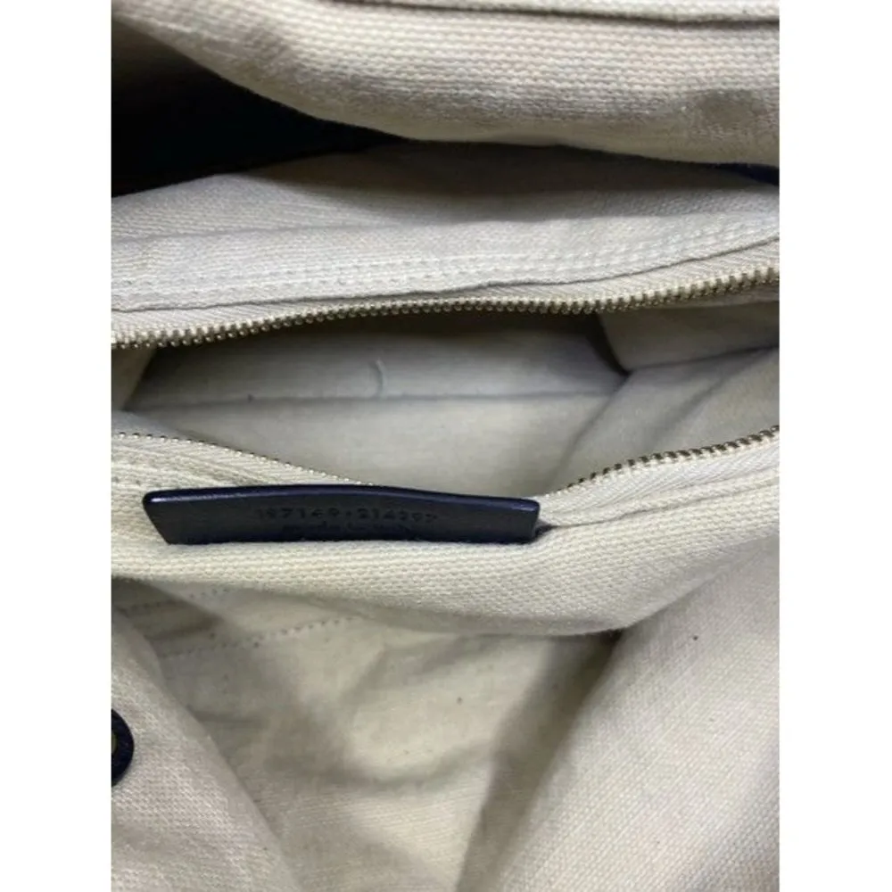 Saint Laurent Muse Two Ysl Embossed Rive Gauge Greenblack Leather Should… - Image 11