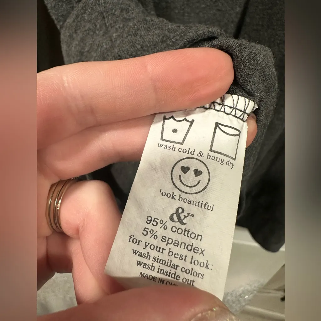 & Double Hooded Gray & Buffalo Plaid Side Zipper Hoodie Size 3X - Image 7