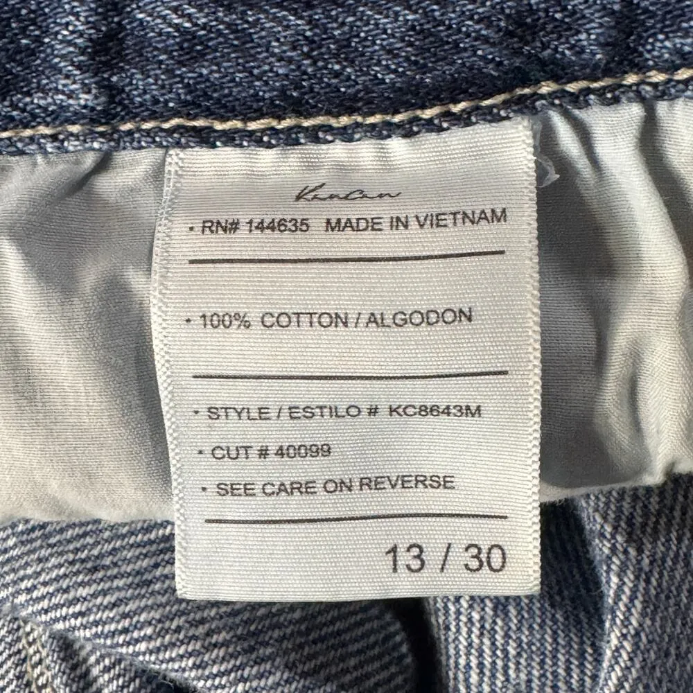 KanCan SZ 13/31 Cropped Jeans Distressed Rips Mid - Image 11