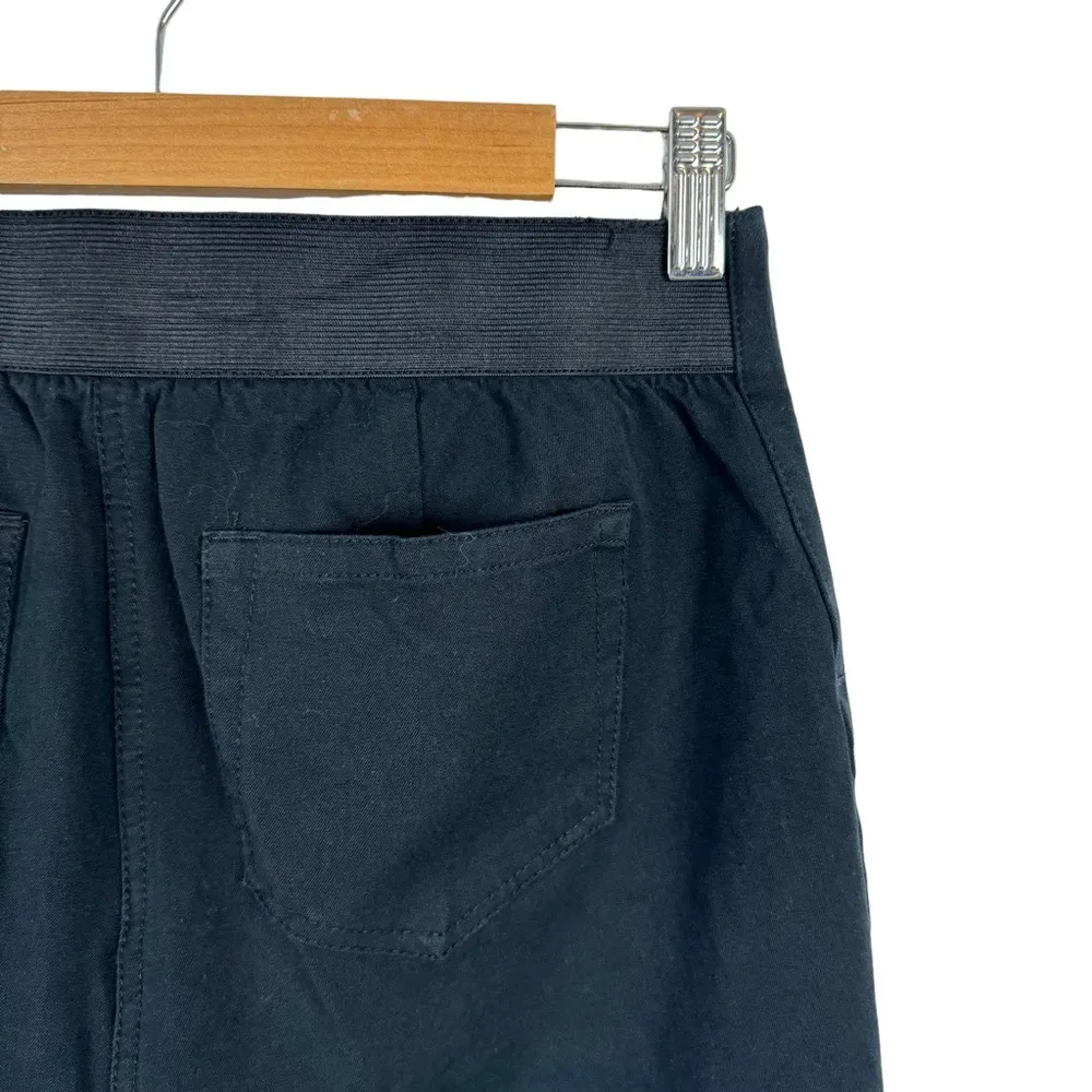 Soft Surroundings Black Straight Leg Cuffed Trousers Pants Office Career Size TM - Image 9