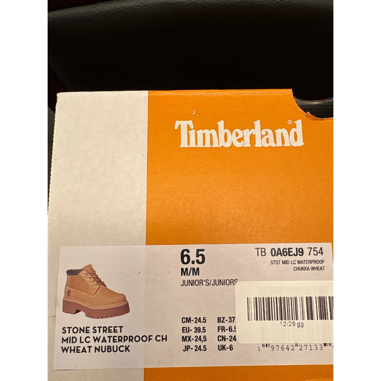 New Timberland Stone Street Mid Waterproof Chukka Wheat Nubuck Boots Women 8 - Image 6