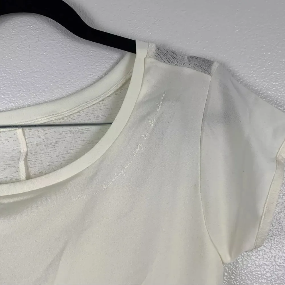 Gymshark Womens Whitney Longline Lightweight Tee Shirt White Sz XS NWT‎ - Image 3