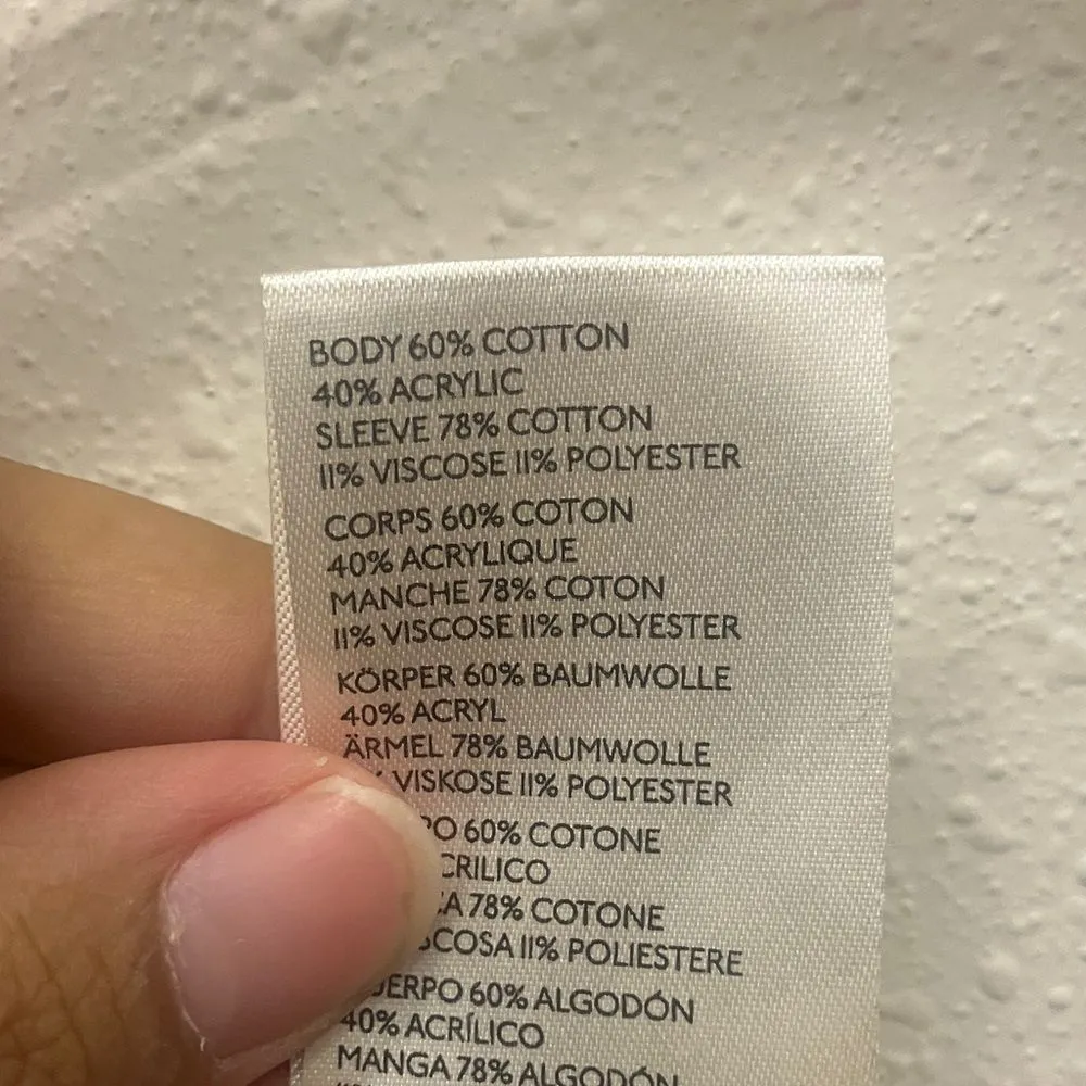 Free People Honey Cable Knit Pullover Gray and Pink Lagenlook Sweater L #715 - Image 7