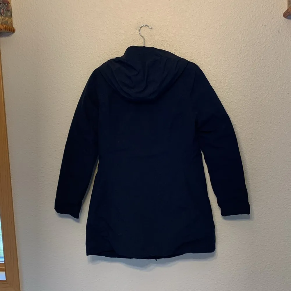 Heat keep black jacket sz M longer casual medium weight winter fall spring - Image 9