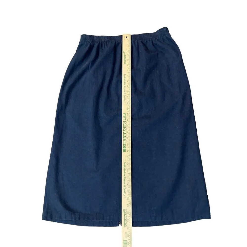 Vintage Mustang Denim Skirt Womens XL? Used Blue - Image 7