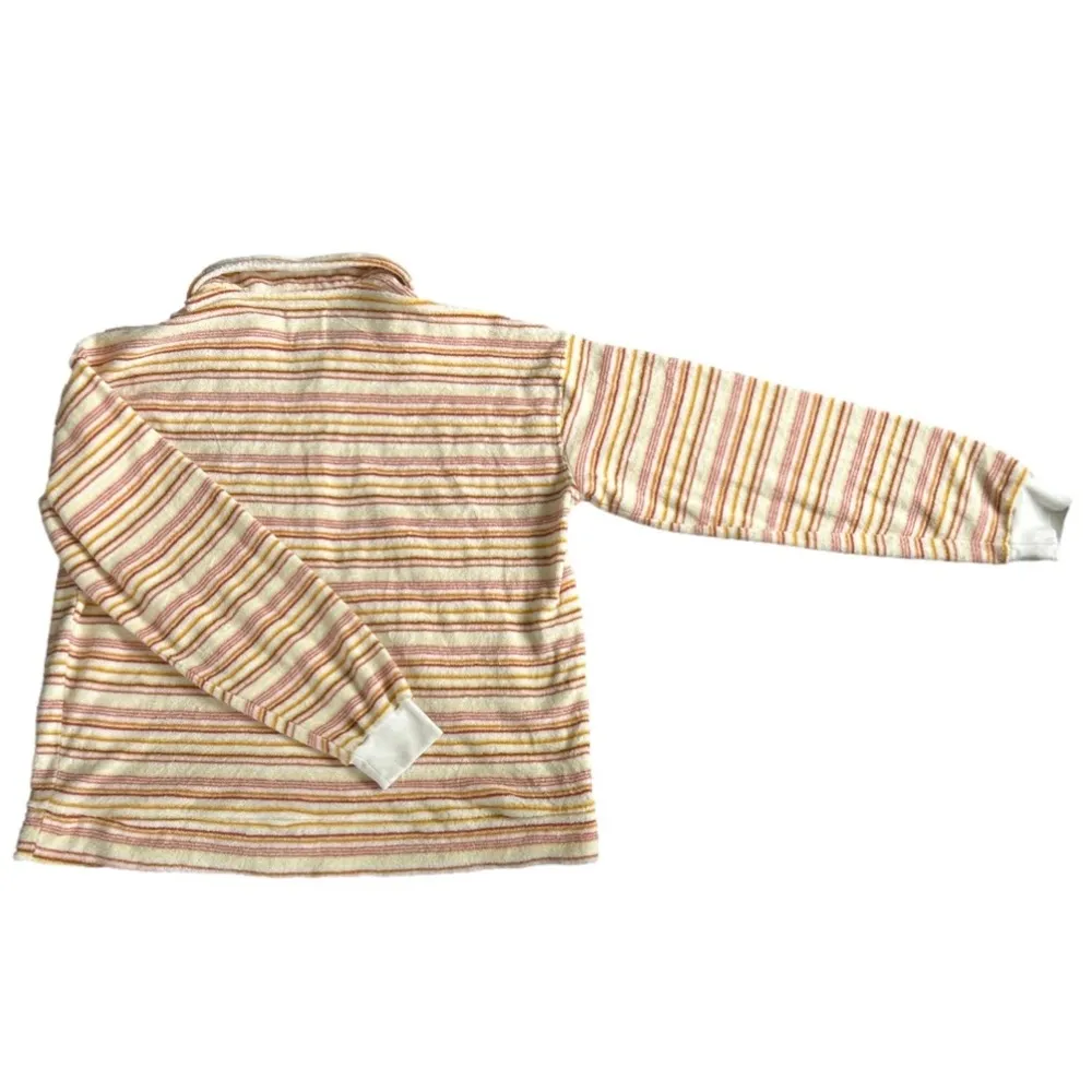 Billabng retro 90s 1/2 zip terry cotton relaxed fit sweatshirt size L - Image 7