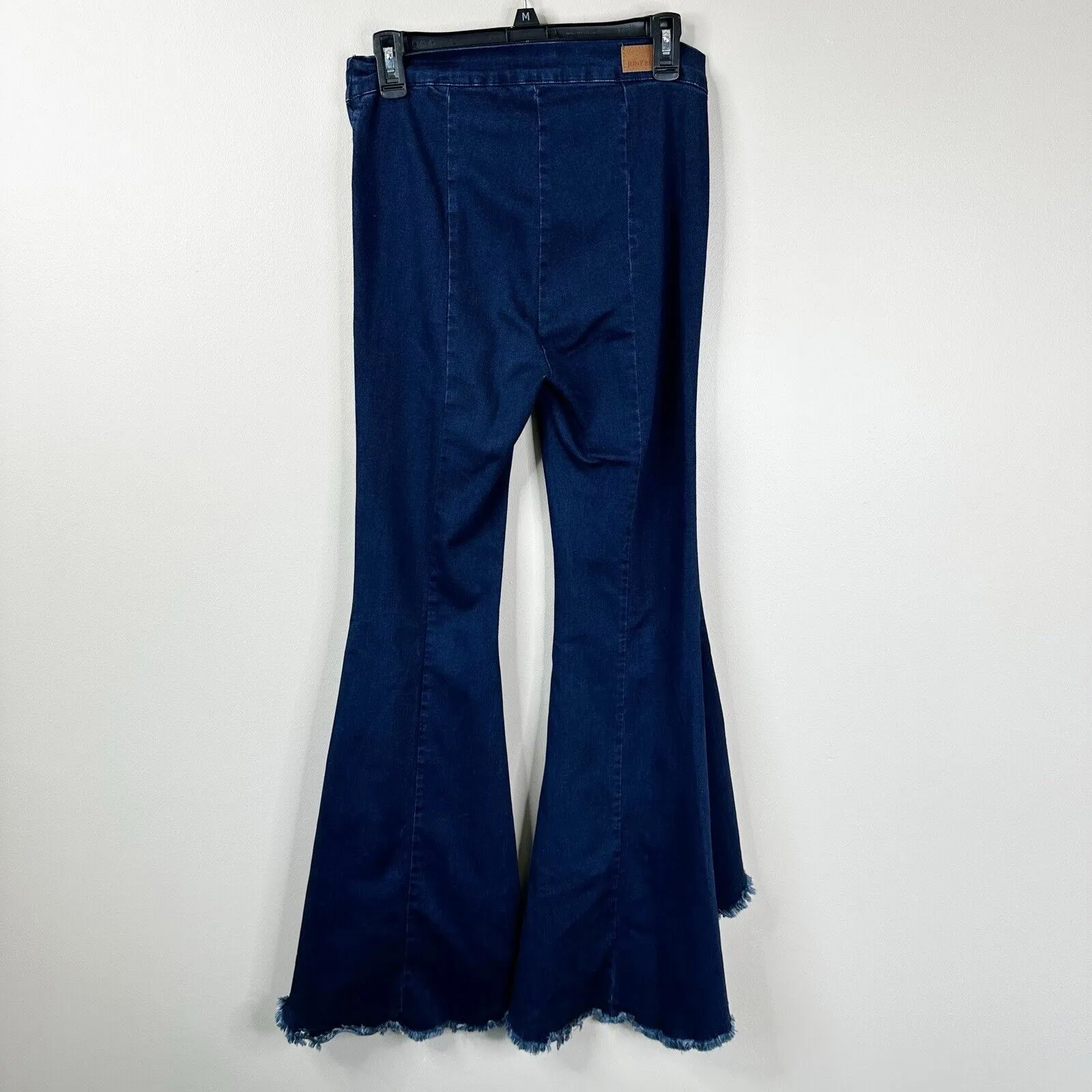 Judy Blue Jeans Womens 7/28 Super Flare Fit Dark Wash Blue Stretch JB8464 - Image 6