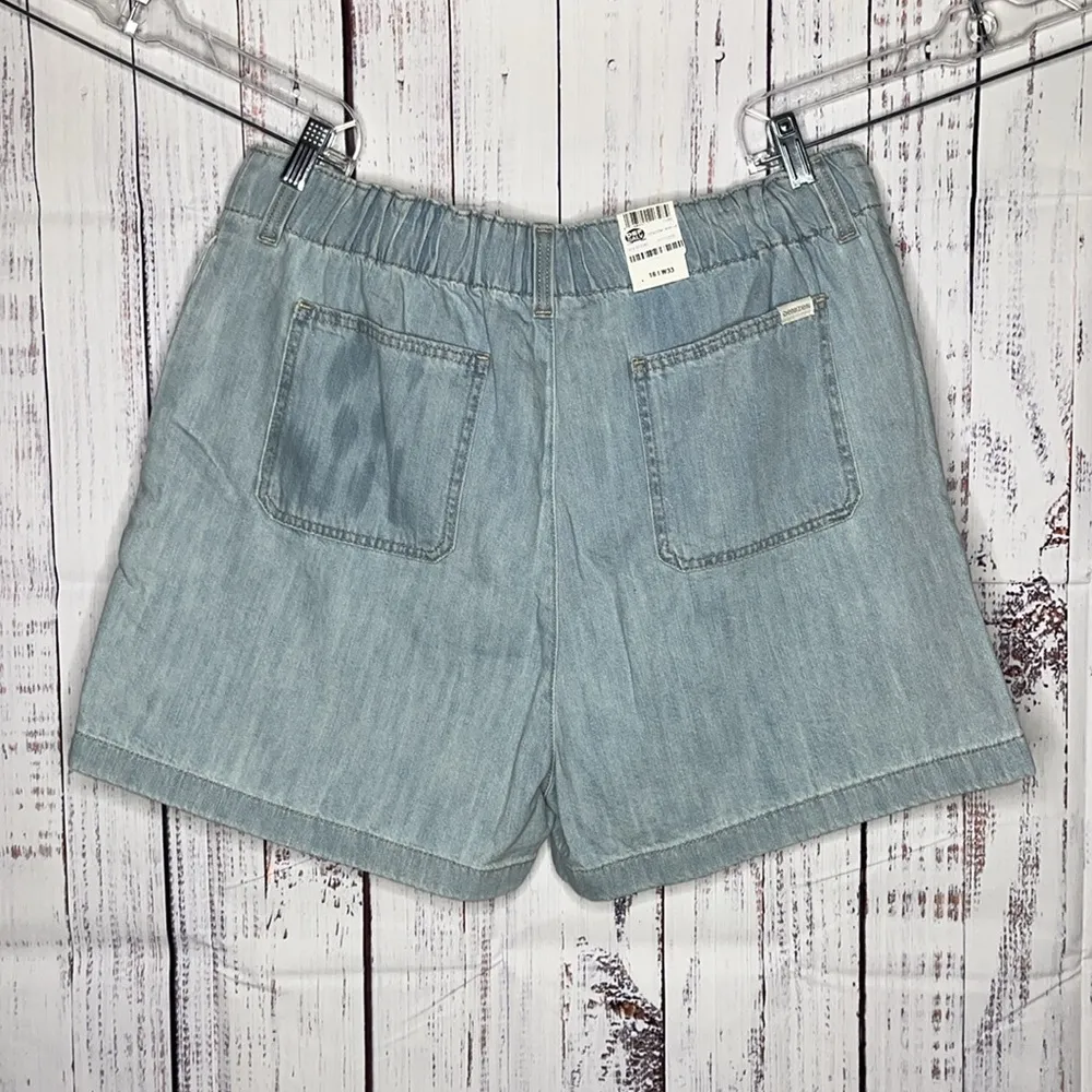 Denizen from Levi’s NWT Sz 16/33 Blue Denim Relaxed Fit Loose A-Line Jean Shorts - Image 2