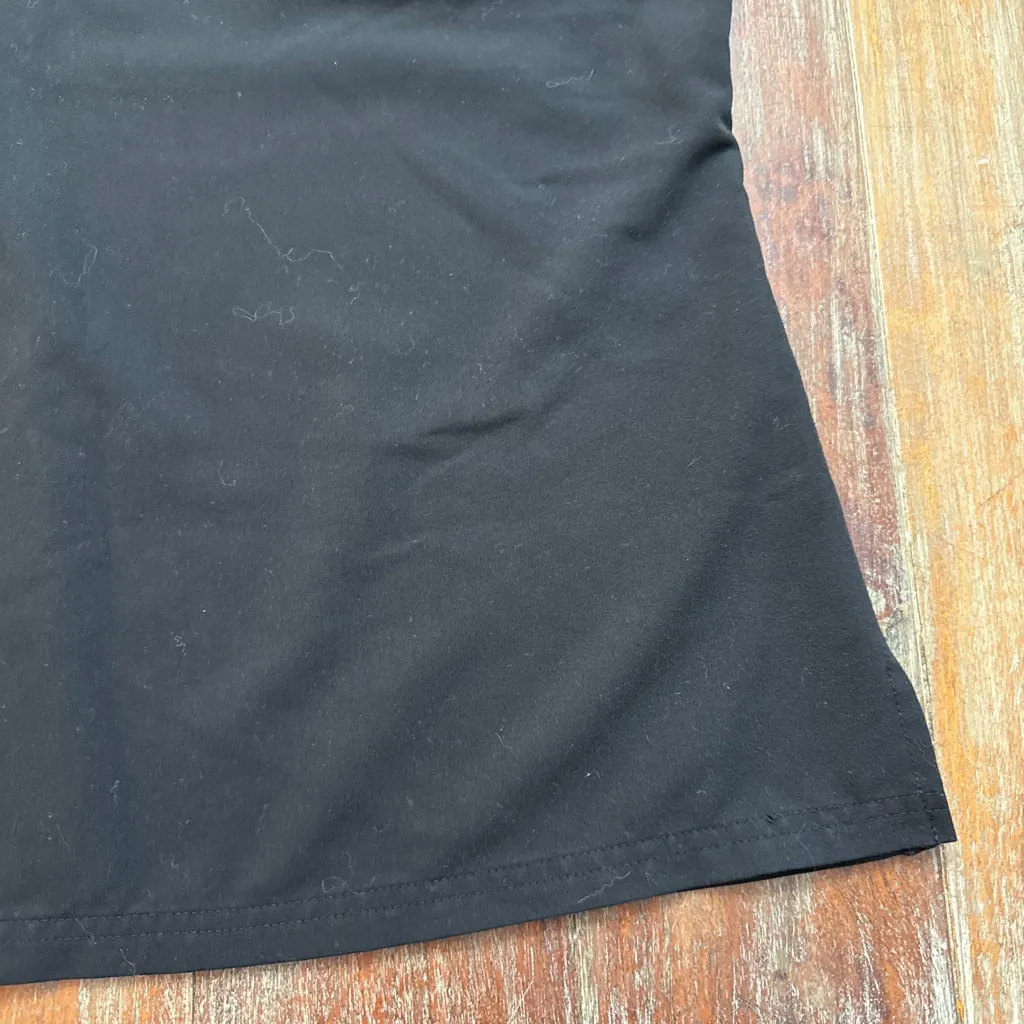 Jaanuu Black Short Sleeve V-Neck Scrub Top XL Womens Nurse Medical - Image 5