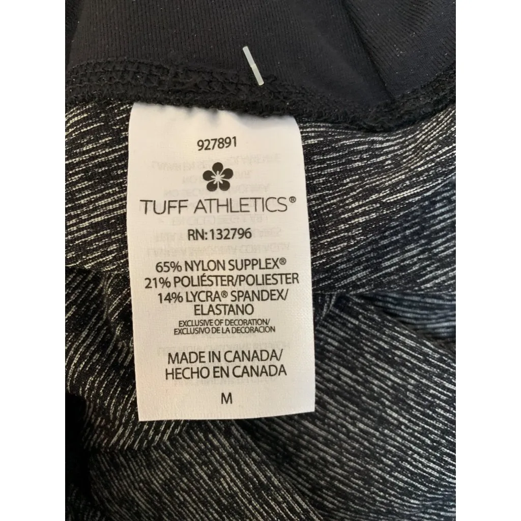 Tuff Athletics Medium Heathered Black Leggings With Nylon Supplex & Lycra Spande - Image 6