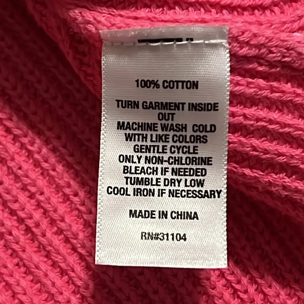 Crown & Ivy Ombre sweater size large sweater pullover long sleeve pink white - Image 4