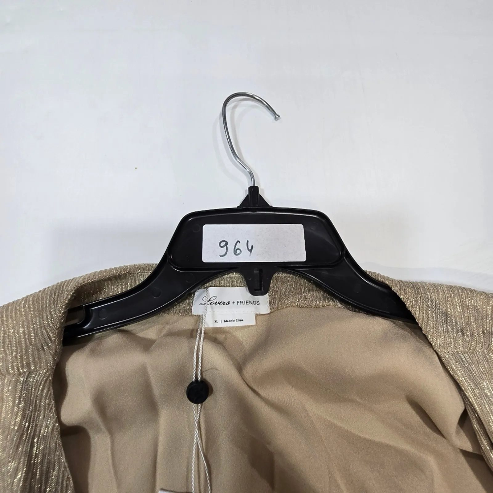 Lovers and Friends  Elyse Wrap Dress in Gold XL - Image 12