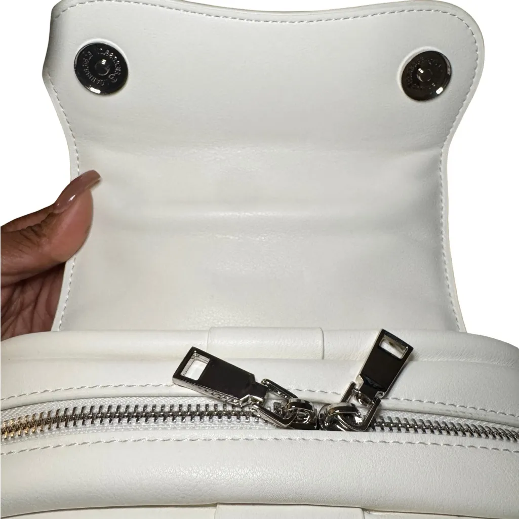 Melie Bianco Maisel White and Black Polka Dot Crossbody Bag - Vegan leather - Image 7