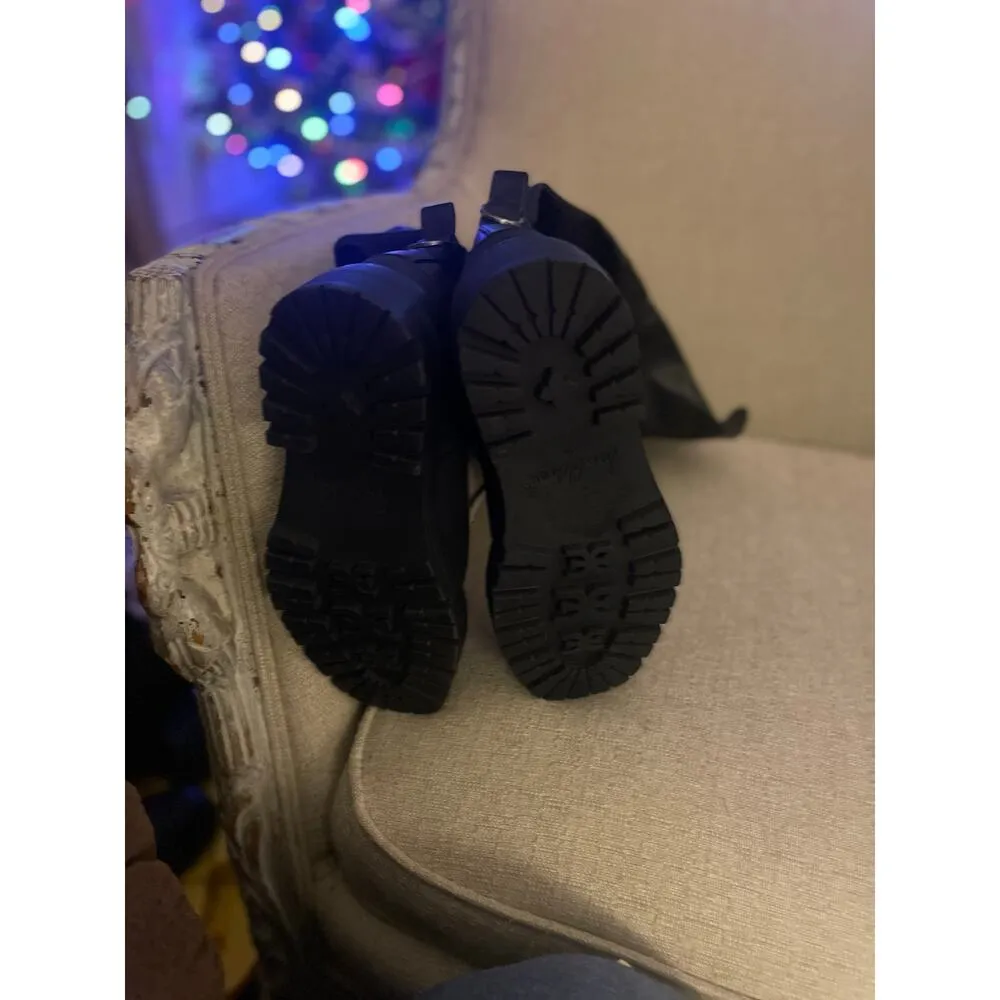 Sam Edelman Lerue Black Calabria Leather High Boots S86 - Image 10