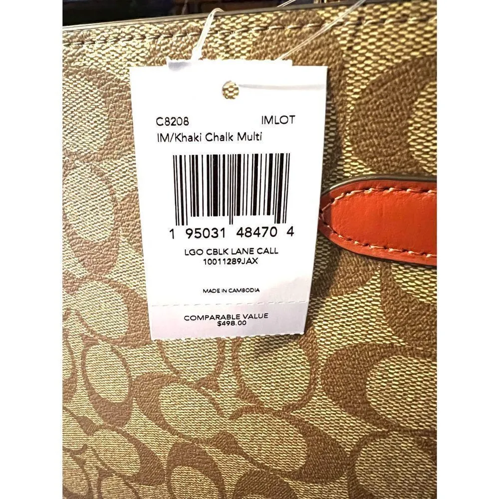 🔥🎁NWT! Coach Lane Carryall Satchel Handbag in Colorblock Msrp:$498.00 - Image 12